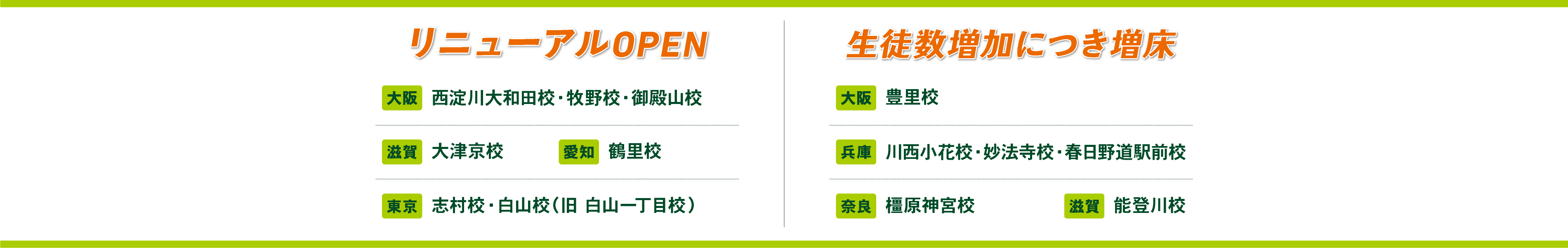 個別指導キャンパス 移転 増床校